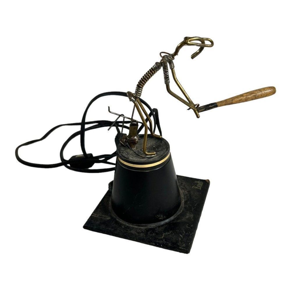 Bradt Springloaded Batter Batting Practice Swing Baseball Kinetic Sculpture READ